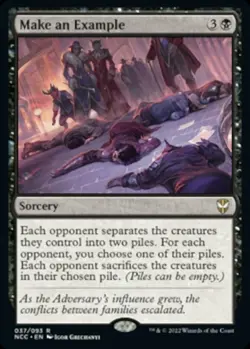 1x Make an Example NM-Mint, English Commander: Streets of New Capenna MTG Magic - Image 1