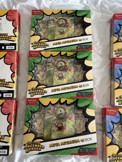 Ascended Heroes Mega Meganium ex Box | x3 | BRAND NEW & SEALED ✅ | 24 HR 🚚 - Image 1