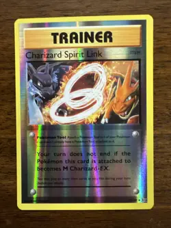 POKEMON CHARIZARD SPIRIT LINK 75/108 REVERSE HOLO XY EVOLUTIONS NM - Image 1