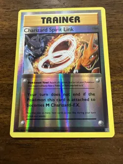 POKEMON CHARIZARD SPIRIT LINK 75/108 REVERSE HOLO XY EVOLUTIONS NM - Image 2