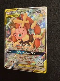 Pokemon TCG Mega Lopunny & Jigglypuff GX TAG TEAM Alt Full Art Holo 226/236 - Image 3