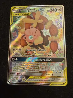 Pokemon TCG Mega Lopunny & Jigglypuff GX TAG TEAM Alt Full Art Holo 226/236 - Image 4