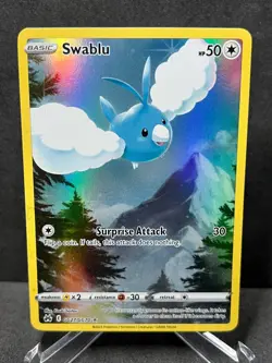 Pokemon Swablu GG27/GG70 Ultra Rare Crown Zenith Galarian Gallery Near Mint - Image 1