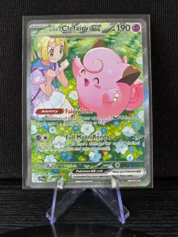 Pokemon TCG - Lillie's Clefairy ex 184/159 SIR - S&V Journey Together - NM - Image 1