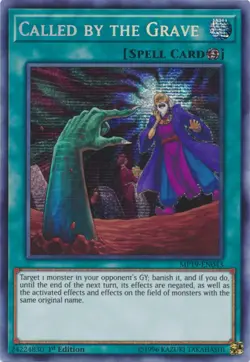 Yugioh! MP Called by the Grave - MP19-EN043 - Prismatic Secret Rare - 1st Editio - Image 1