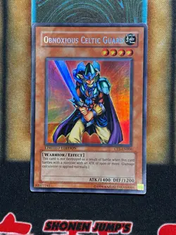 Yugioh Obnoxious Celtic Guard CT1-EN006 Secret/Ultra Misprint Limited Edition HP - Image 1
