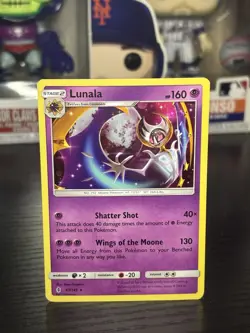 Lunala #61/145 - Guardians Rising - Rare Holo Pokemon Card - Image 1