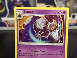 Lunala #61/145 - Guardians Rising - Rare Holo Pokemon Card - Image 2