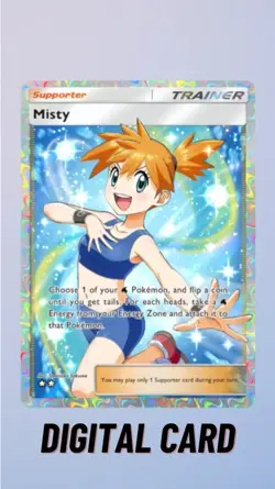 Misty Full Art Genetic Apex Pokemon TCG Pocket Trade 2 Star ⭐⭐ (English) - Image 1