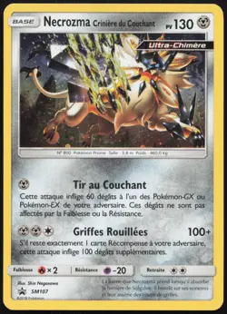 Carte Pokemon Necrozma Criniere du Couchant SM107 Holo Promo SM Francais - Image 1