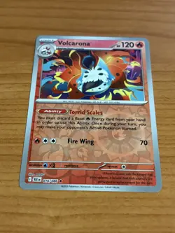 Pokemon TCG Black Bolt VOLCARONA Reverse Holo 016/086 - Image 1