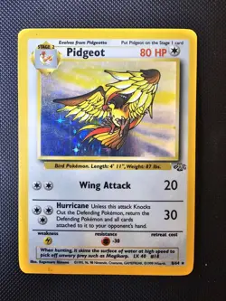 Pidgeot Jungle Holo Rare 8/64 Pokemon Unlimited WOTC Vintage - Image 1
