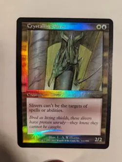 1x Crystalline Sliver DCI Promo Foil NM - Magic MTG EDH Slivers X1 - Image 1