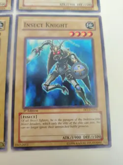 4x Insect Knight FET-EN004 Common 1st Edition LP - Image 5
