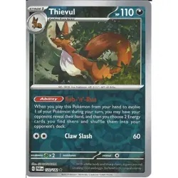 Thievul - 120/182 - Rare - Reverse Holo - Paradox Rift - Pokemon TCG - Image 1