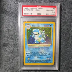 Blastoise 2/102 PSA 8.5 Holo Rare Card Base Set 1999 Pokemon TCG - Image 1