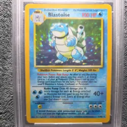 Blastoise 2/102 PSA 8.5 Holo Rare Card Base Set 1999 Pokemon TCG - Image 3