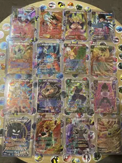 Dragon Ball Z TCG! 16 cards total All SPR’s Multiple Sets! Holo Artworks NM! 🖤 - Image 1
