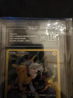 Pokemon Pikachu Lost Origin Trainer Gallery Full Art #TG05 PSA 10 Gem Mint - Image 5