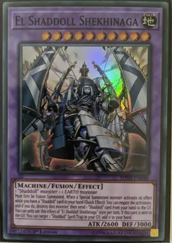 YuGiOh El Shaddoll Shekhinaga Super Rare 1st Edition SDSH-EN048 - Image 1