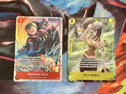 Nico Robin OP15-109 Rare Alt Art NM Adventure on Kami’s Island + ZORO EB04-007 - Image 1