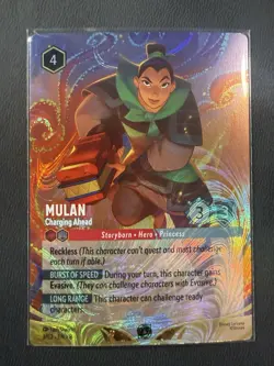 Disney Lorcana Mulan - Charging Ahead Foil Promo DLC Challenge 3/C2 EN - Image 1