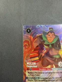 Disney Lorcana Mulan - Charging Ahead Foil Promo DLC Challenge 3/C2 EN - Image 5