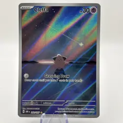 Pokemon TCG Cleffa Card 202/197 SV03 Obsidian Flames Illustration Rare - Image 1
