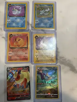 Pokemon eeveelutions 6 card lot - Image 1