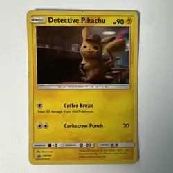 Pokemon TCG - Detective Pikachu Holo Card (SM190) - 2019, Light Condition - Image 1