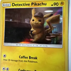 Pokemon TCG - Detective Pikachu Holo Card (SM190) - 2019, Light Condition - Image 3