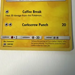 Pokemon TCG - Detective Pikachu Holo Card (SM190) - 2019, Light Condition - Image 5