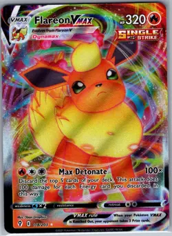 Flareon VMAX 018/203 SWSH07: Evolving Skies - Pokemon Card - NM - Image 1