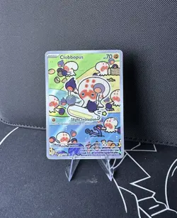 Pokemon TCG Clobbopus Illustration Rare Card 207/191 Surging Sparks Full Art - Image 1