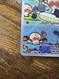 Pokemon TCG Clobbopus Illustration Rare Card 207/191 Surging Sparks Full Art - Image 3