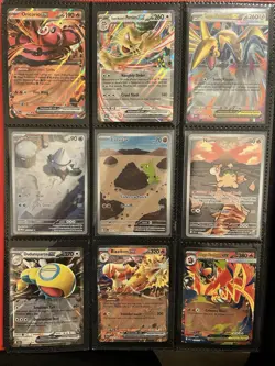 Pokemon TCG 9-Card Lot Larvitar 203, Numel 223 illustration Rares - Image 1