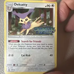 Delcatty Celestial Storm Stamped Promo Holo Pokemon Card SM132 2018 - Image 2