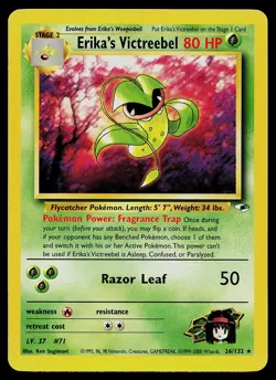 Pokemon Card - Erika's Victreebel Gym Heroes 26/132 Rare - Image 1