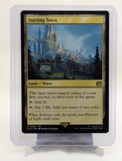Magic The Gathering Final Fantasy Starting Town Land Rare #0289 Regular EN - Image 1