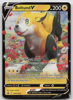 Boltund V SWSH219 Sword & Shield Promo Pokemon Holo NM Promo - Image 1