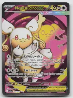 Mega Audino ex 253/217 Ascended Heroes Pokemon Holo NM Ultra Rare - Image 1