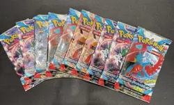 10 PACKS - Pokemon TCG Scarlet and Violet Brecha Paradojica Sealed Booster Pack - Image 1
