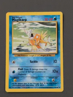 Pokemon TCG - Magikarp Unlimited Base Set 035/102 LP - Lightly Played -- B - Image 1