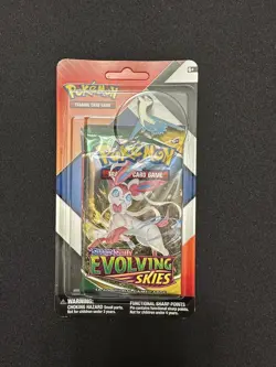 Pokemon TCG Sword & Shield Evolving Skies 2-Pack with a Art/Pin Blister - Image 1