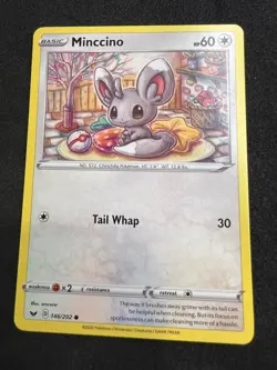 Minccino 146/202 Common Sword & Shield Pokemon 2020 - Image 1