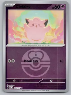 Clefairy (Love Ball) 074/217 Common Ascended Heroes Pokemon Reverse Holo NM - Image 1
