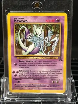 Pokemon TCG: Mewtwo WOTC Black Star Promo #12 VLP - Near Mint - Image 1
