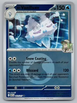 N's Vanilluxe (Energy Symbol) 051/217 Ascended Heroes Pokemon Reverse Holo NM - Image 1