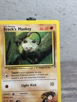 Brock's Mankey 067/132 Gym Heroes Regular Common-Pokemon TCG-Fast Shipping-LP!! - Image 3