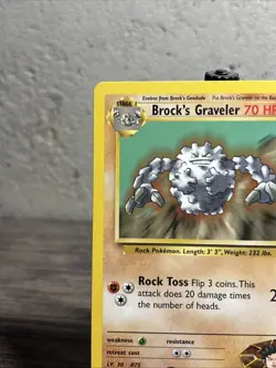 Brock's Graveler 040/132 Gym Heroes Regular Uncommon-Pokemon TCG-Fast Ship-LP!! - Image 2